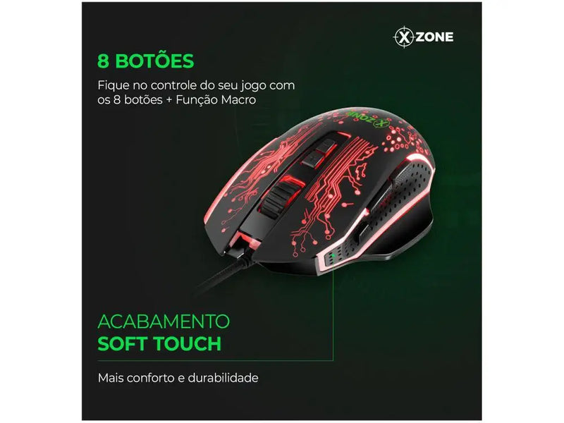 XZONE Optical 3200DPI Gamer Mouse