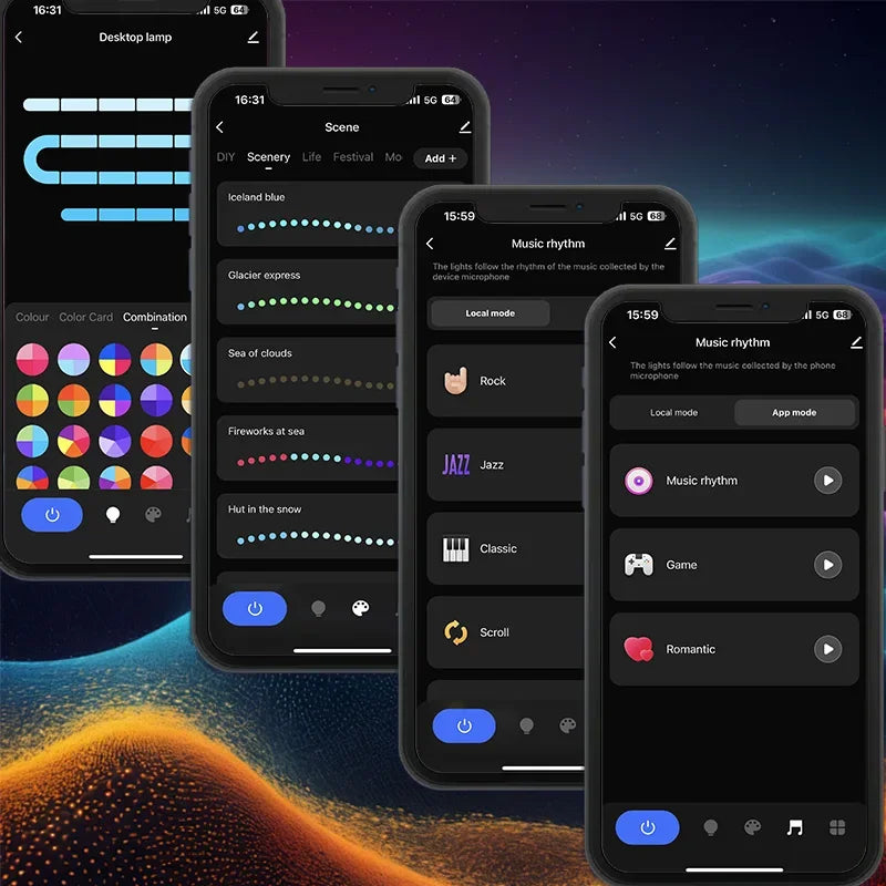 Luminária RGB WIFI