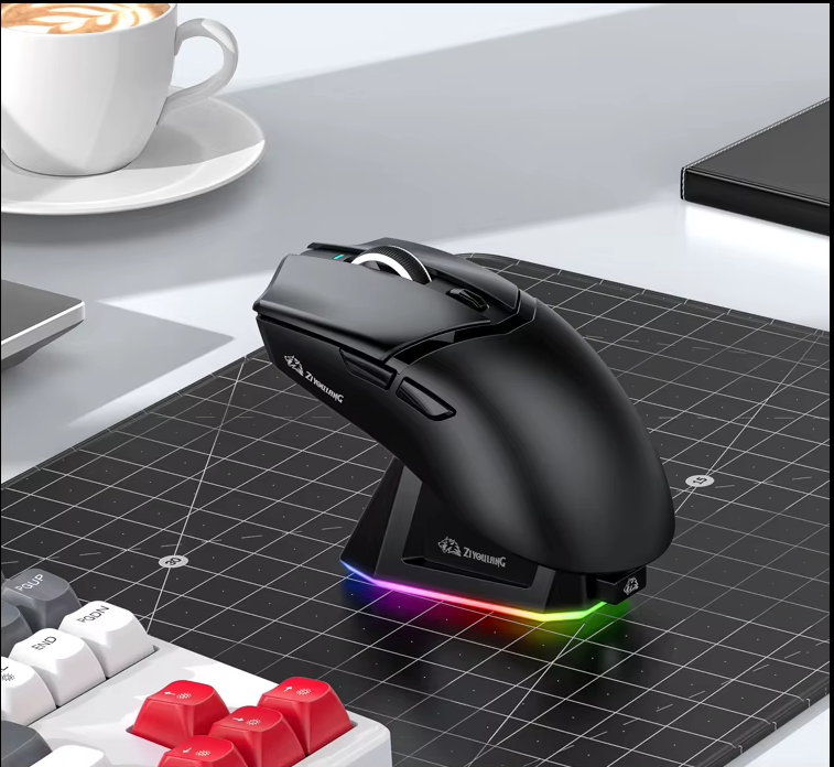X2  wireless Mouse, 24000DPI PAW3311  2.4G/BT/Wired Ultra-light Magnetic Charging Dock  Gaming Mouse